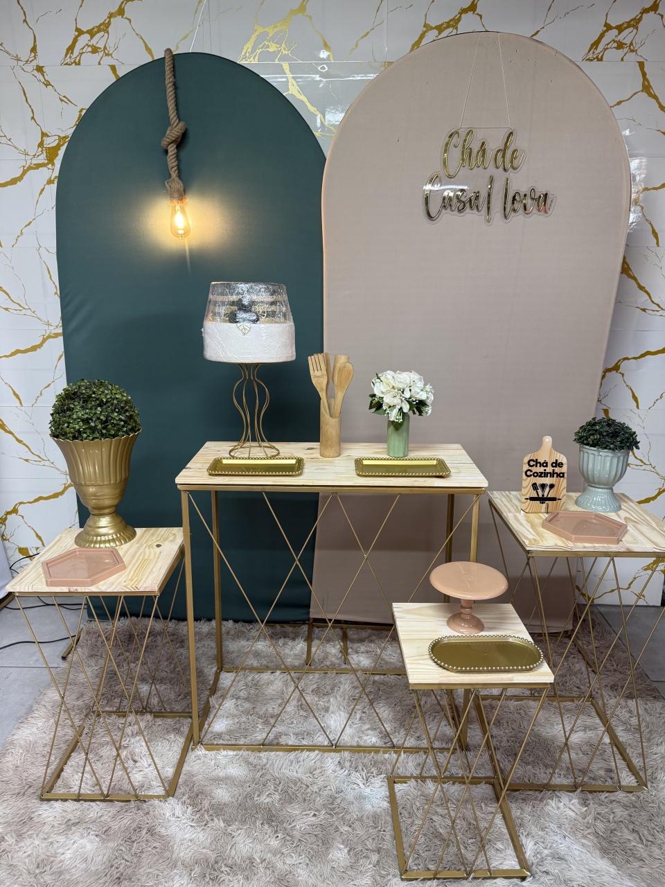 Kit Gold - Chá de Casa Nova Verde - PinkBluedecoracoes