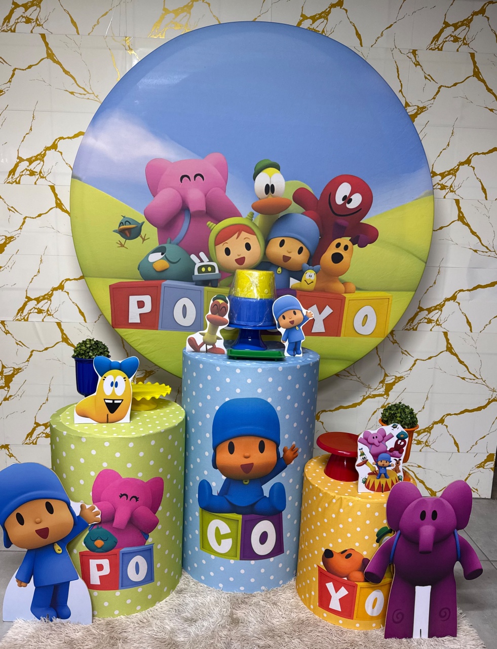 Kit Bronze 2 - Pocoyo - PinkBluedecoracoes