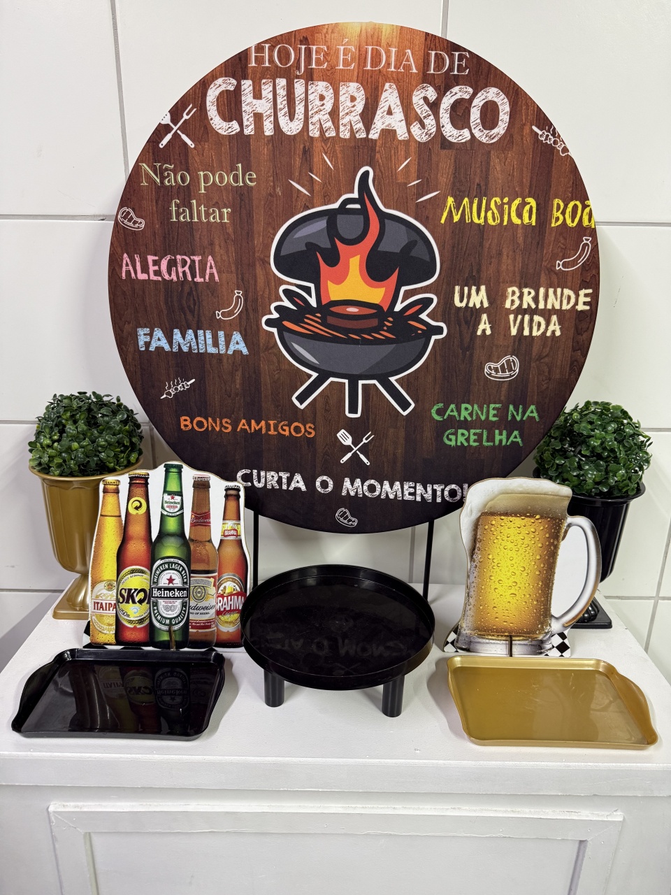 Mini Kit - Churrasco - PinkBluedecoracoes