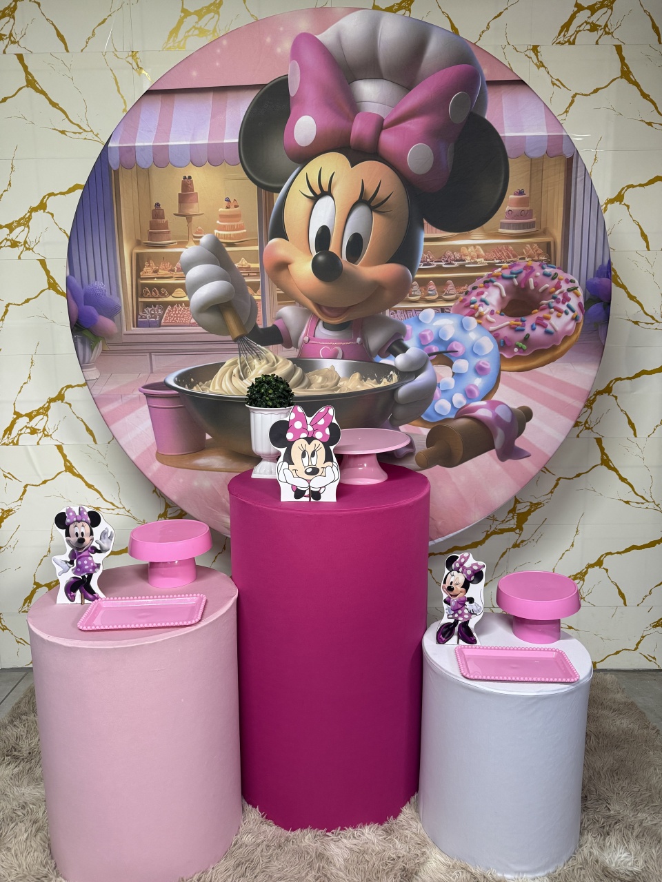 Kit Bronze 1 - Minnie Confeiteira - PinkBluedecoracoes