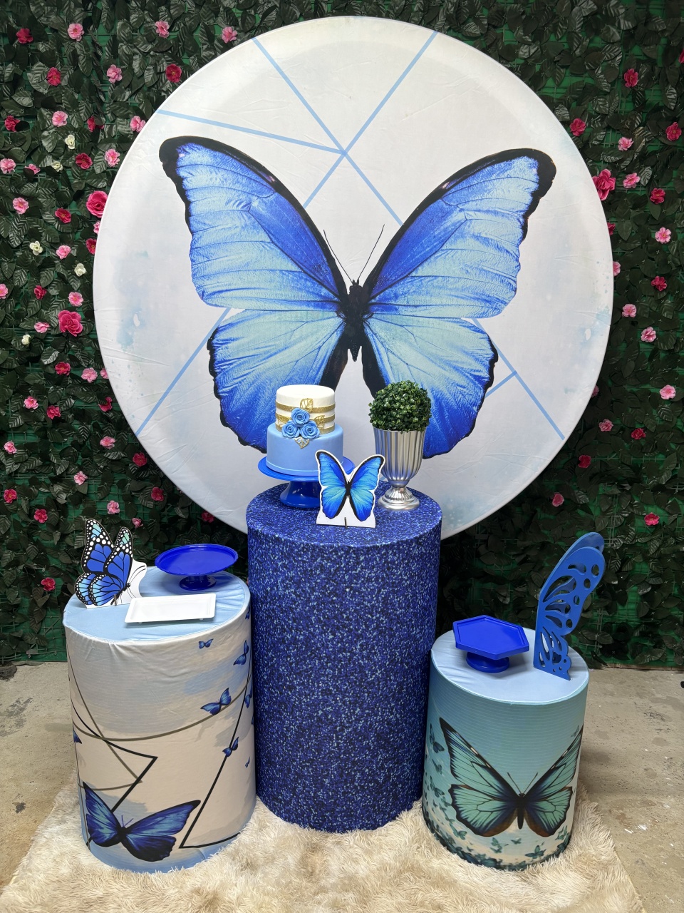 Kit Bronze 2 - Borboleta Azul - PinkBluedecoracoes