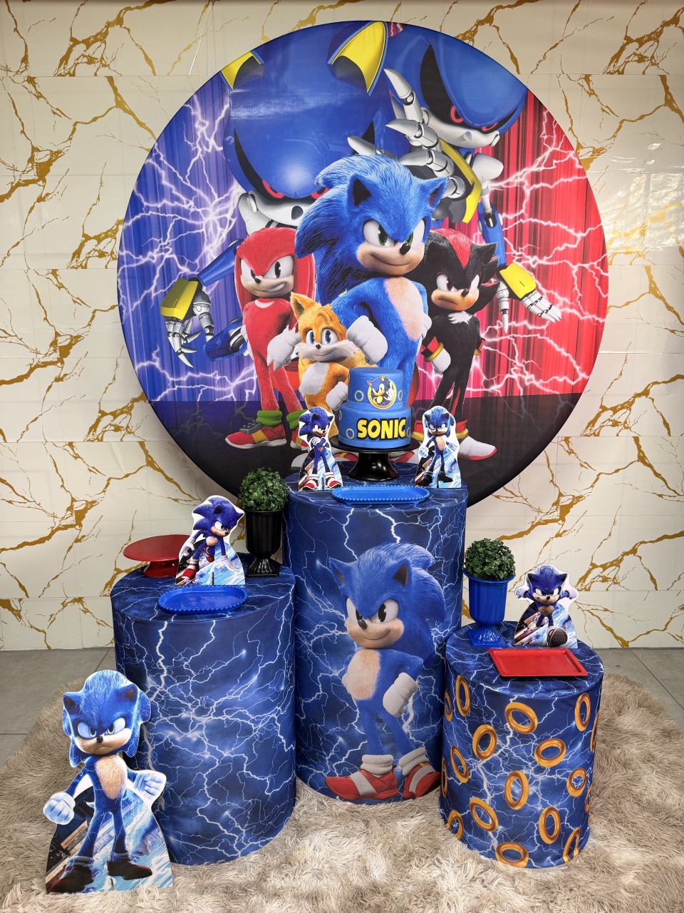 Kit Bronze 2 - Sonic - PinkBluedecoracoes