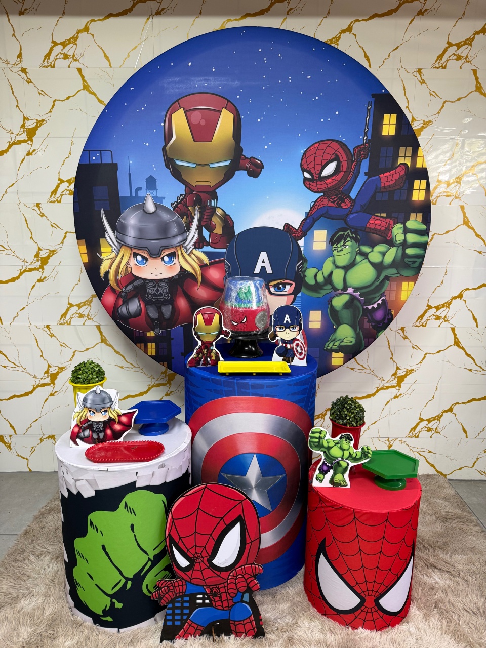 Kit Bronze 2 - Vingadores Baby - PinkBluedecoracoes