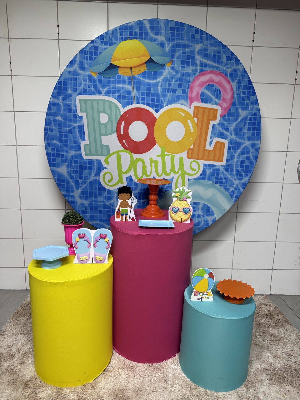 Kit Bronze 1 - Pool Party - PinkBluedecoracoes