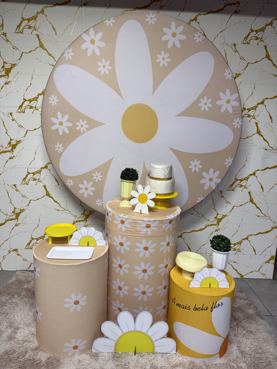 Kit Bronze 2 - Margarida Amarela - PinkBluedecoracoes