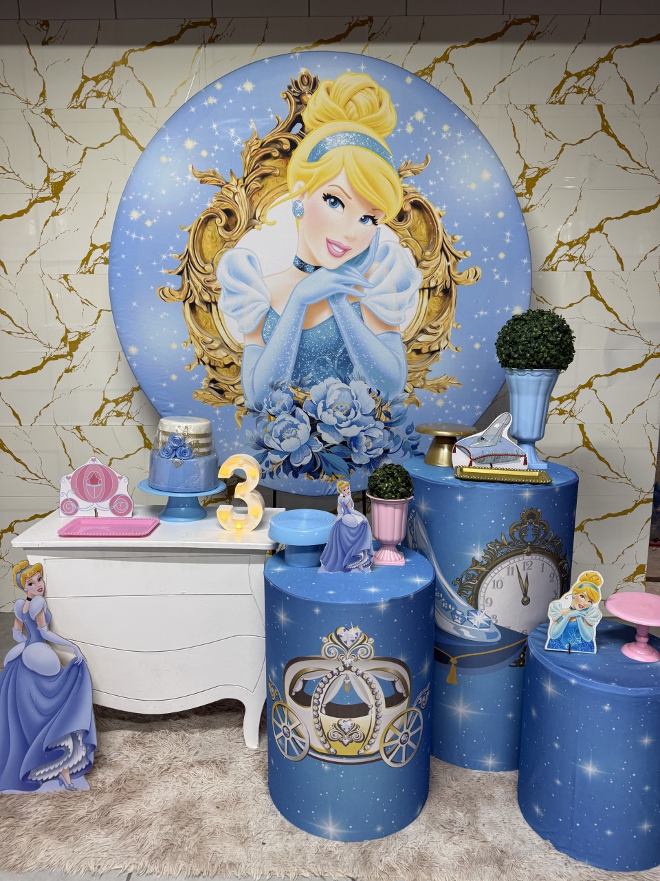 Kit Prata - Cinderela - PinkBluedecoracoes