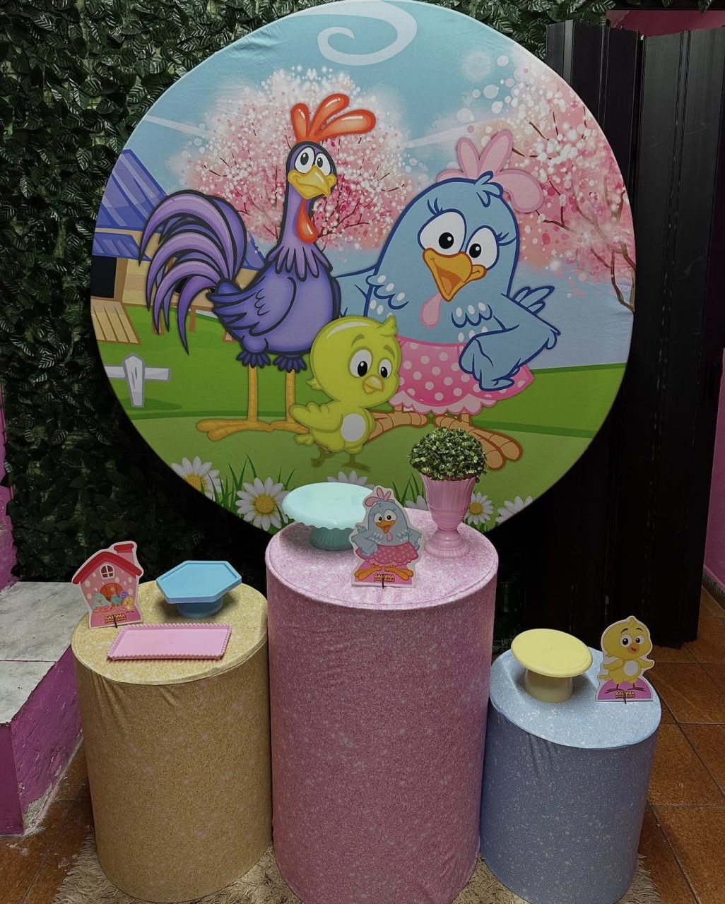 Kit Bronze 2 - Galinha Pintadinha Candy - PinkBluedecoracoes
