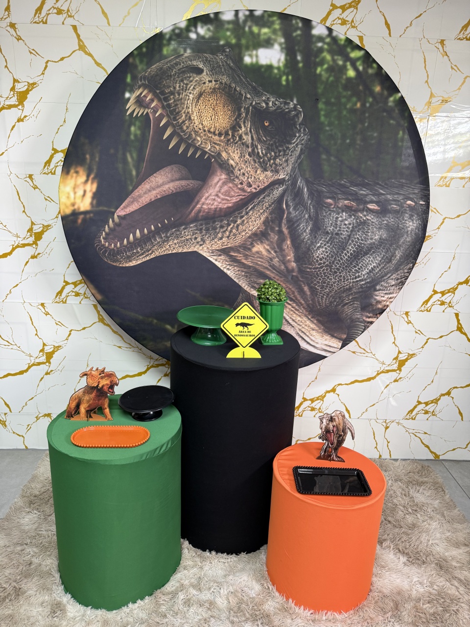 Kit Bronze 1 - Dinossauro - PinkBluedecoracoes
