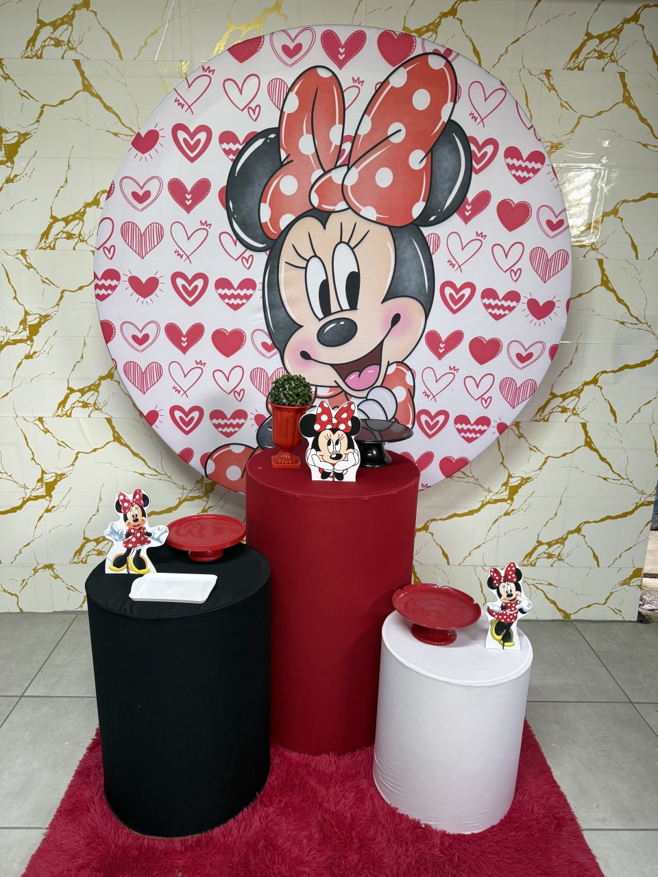 Kit Bronze 1 - Minnie Vermelha 1 - PinkBluedecoracoes