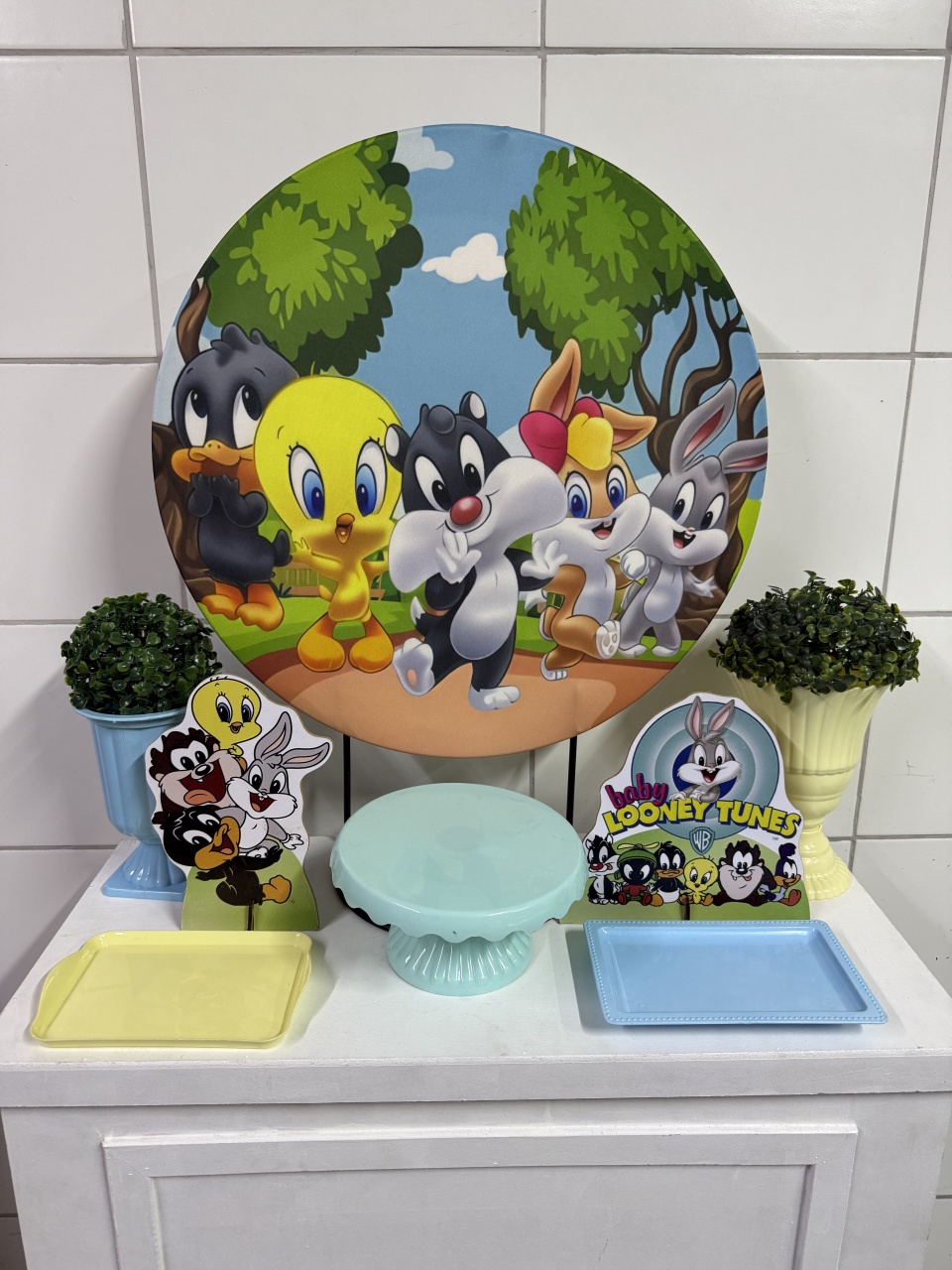 Mini Kit - Looney Tunes - PinkBluedecoracoes