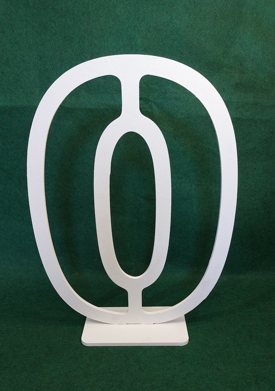 Nº Zero Mdf 60Cm - Branco - Celebra Festas