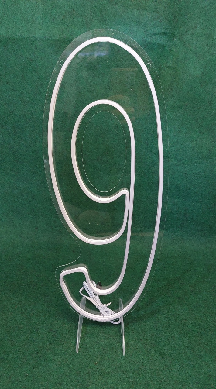 Nº 9 Led 50Cm - Branco Frio - Celebra Festas