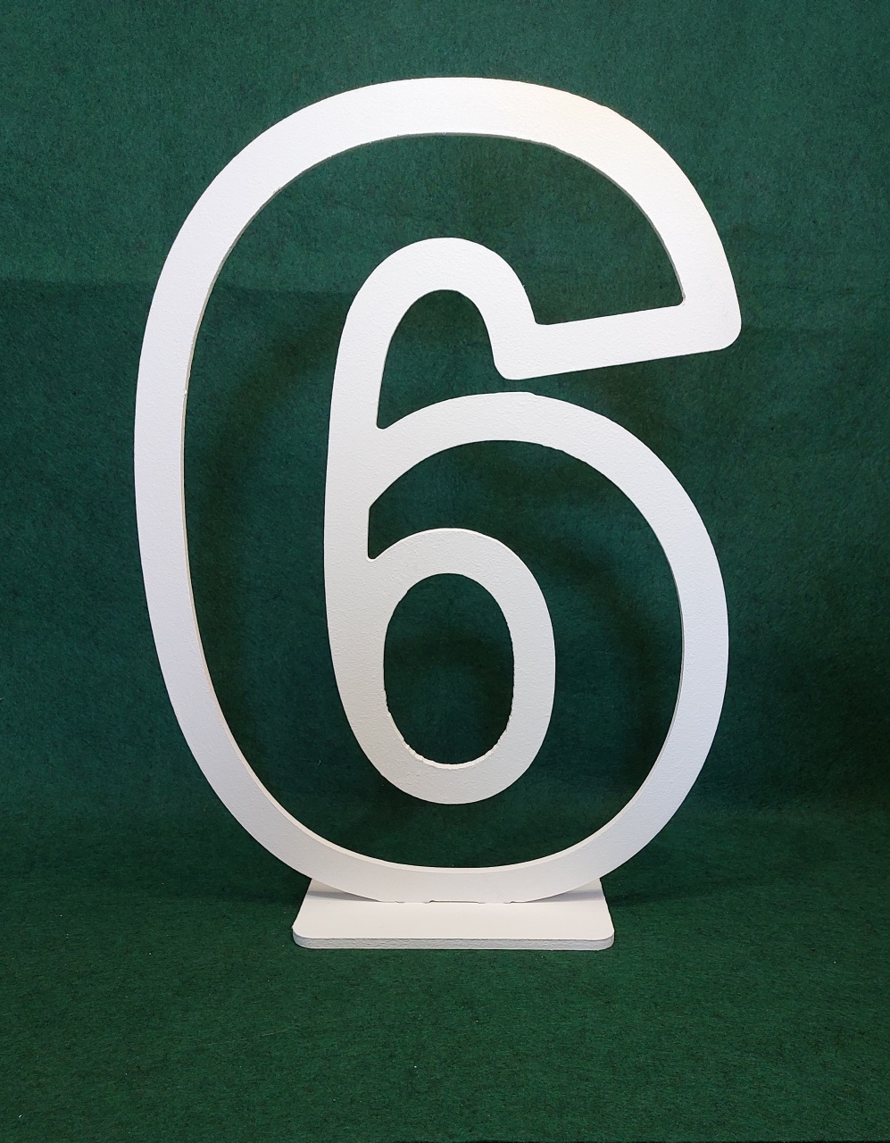 Nº 6 Mdf 60Cm - Branco - Celebra Festas