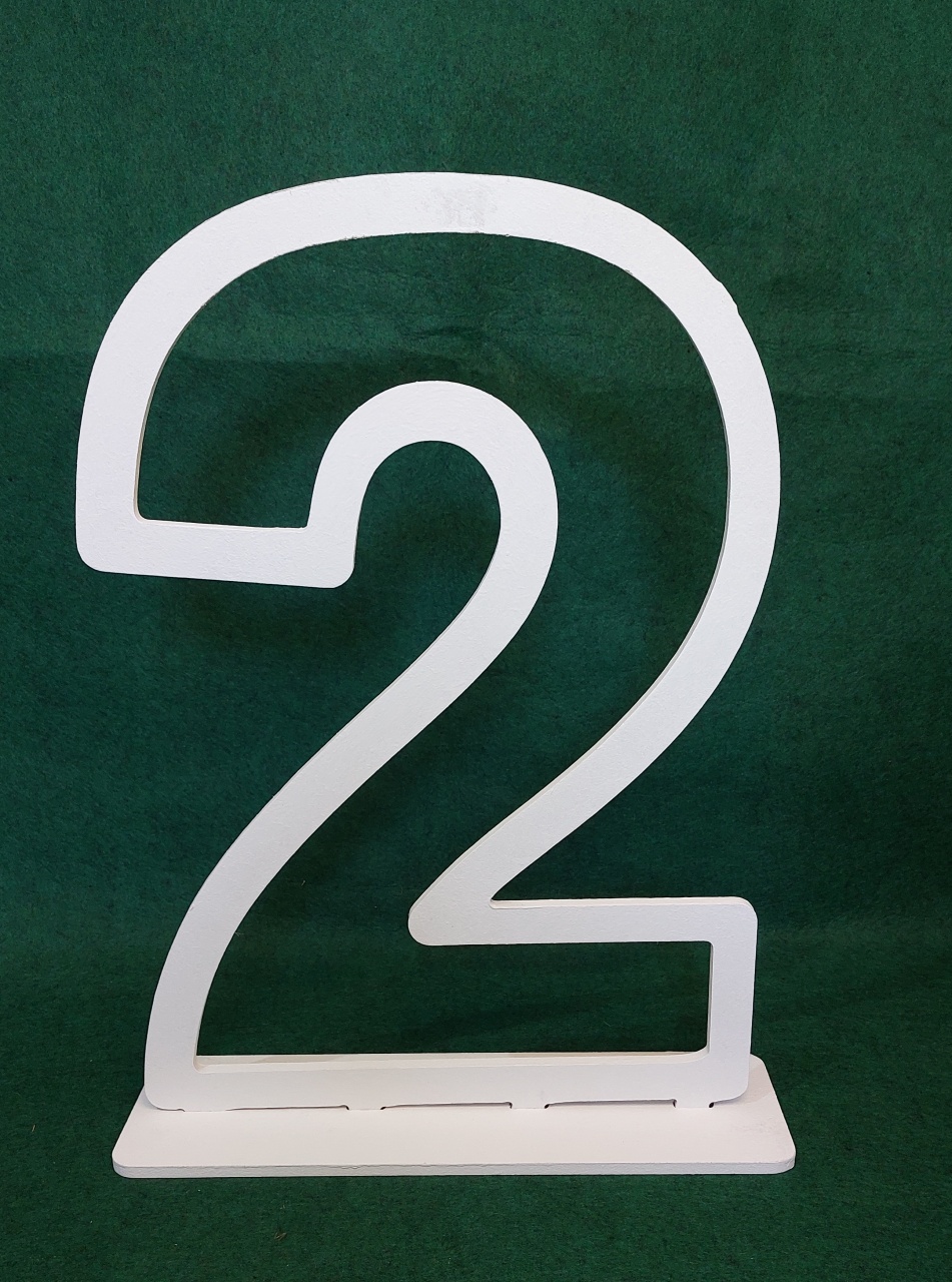 Nº 2 Mdf 60Cm - Branco - Celebra Festas