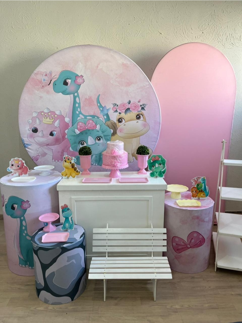 Dino Baby Rosa Kit Diamante - Ph Pegue e Monte