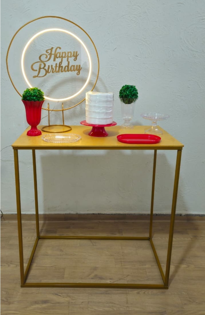 Led Happy Birthday Mini Kit Mesa de Ferro - Ph Pegue e Monte