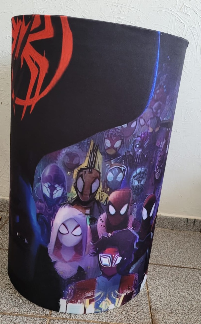 Capa Cilindro G Homem Aranha Miles - Ph Pegue e Monte