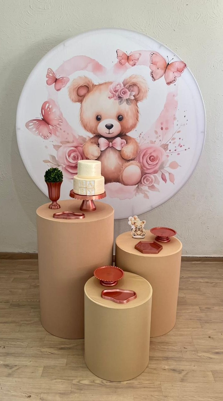 Ursinha Rose Kit Prata - Ph Pegue e Monte