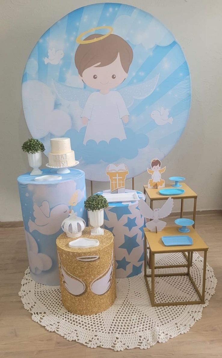 Decoração Batizado Azul 2 - Ph Pegue e Monte