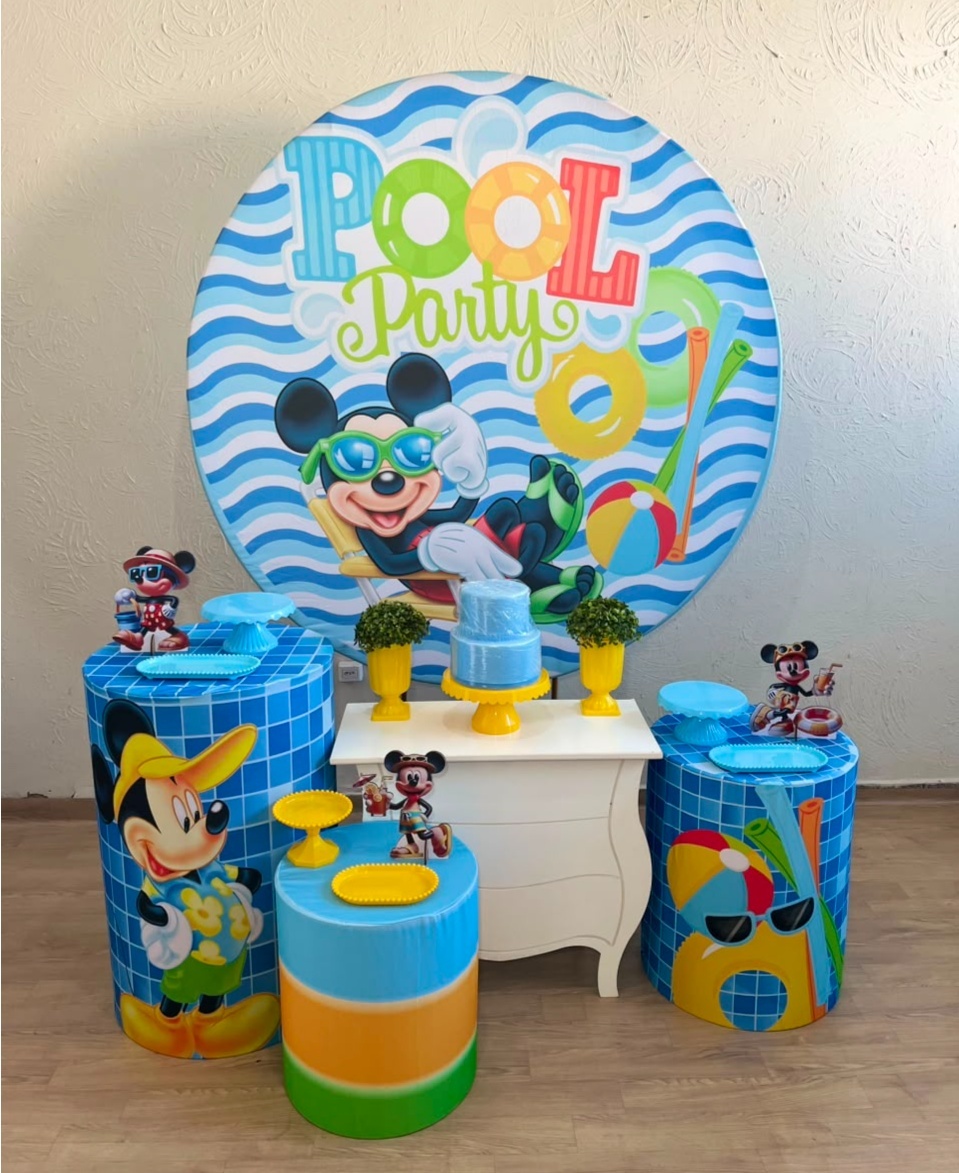 Mickey Pool Party Kit Ouro - Ph Pegue e Monte