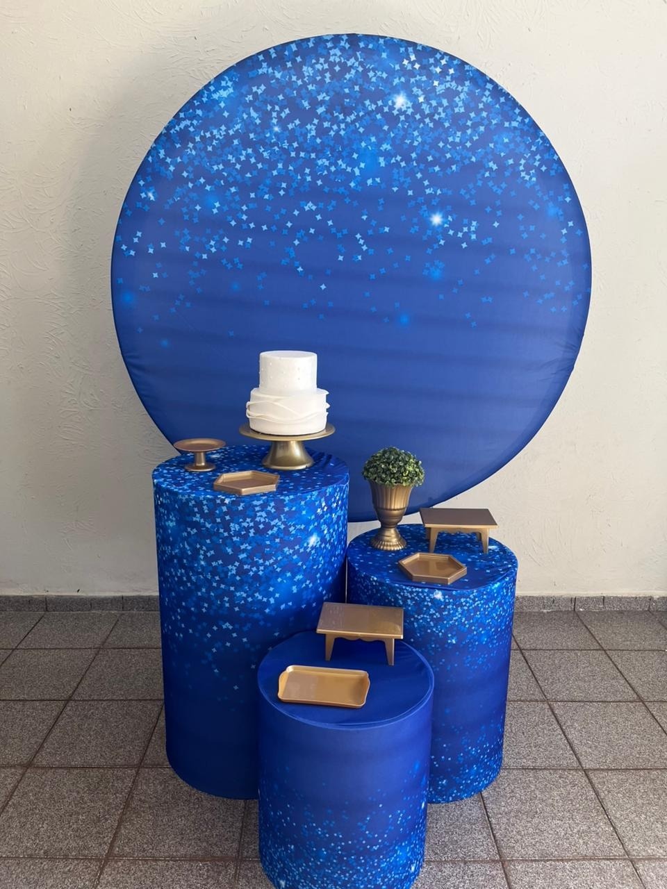 Azul Glitter Kit Prata - Ph Pegue e Monte