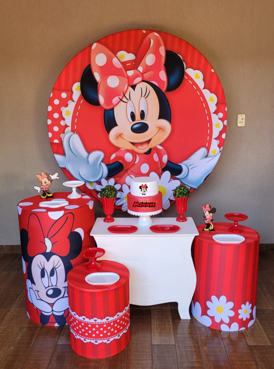 Minnie Vermelha Kit Ouro - Ph Pegue e Monte