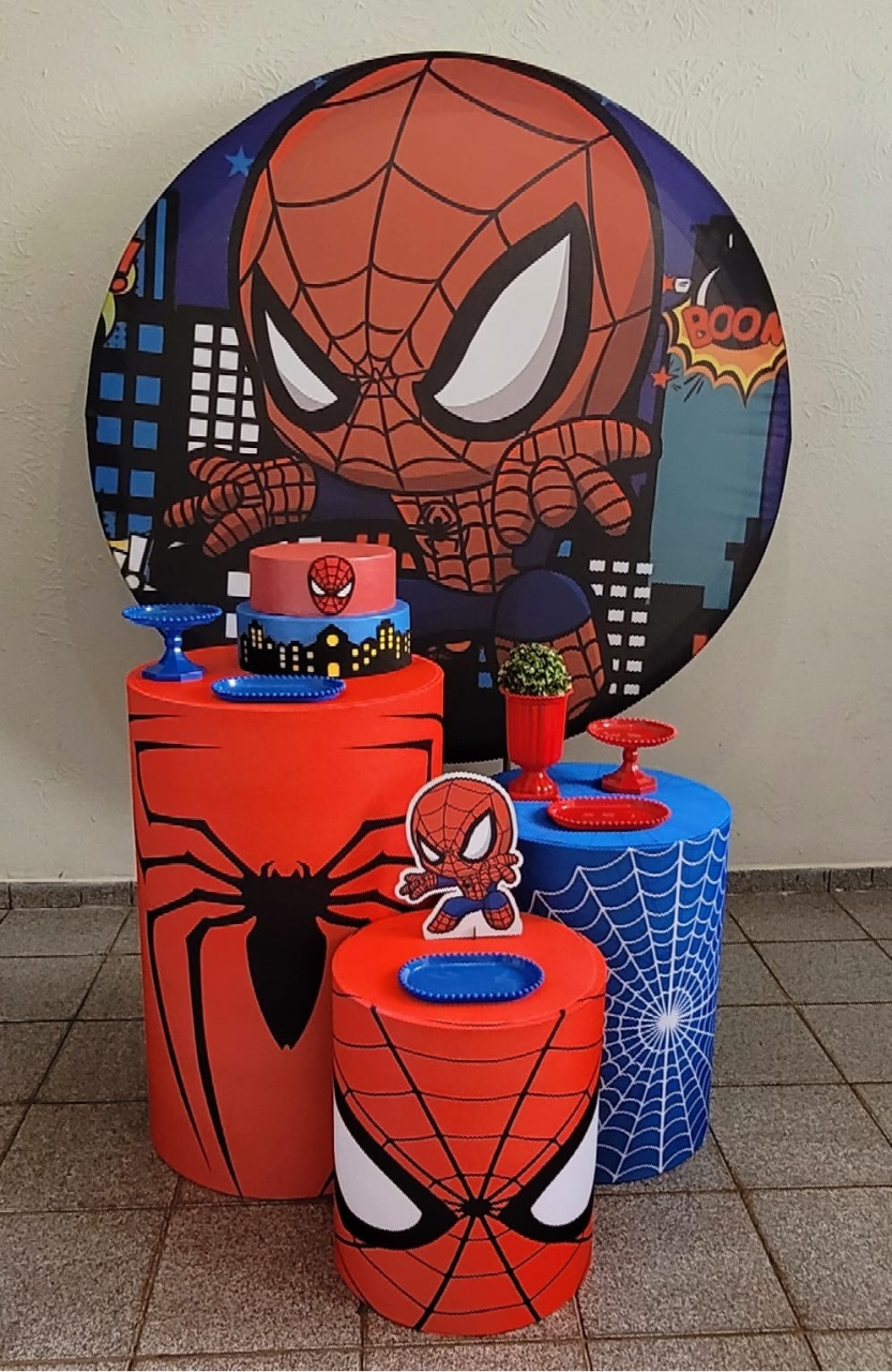 Homem Aranha Baby Kit Prata  - Ph Pegue e Monte