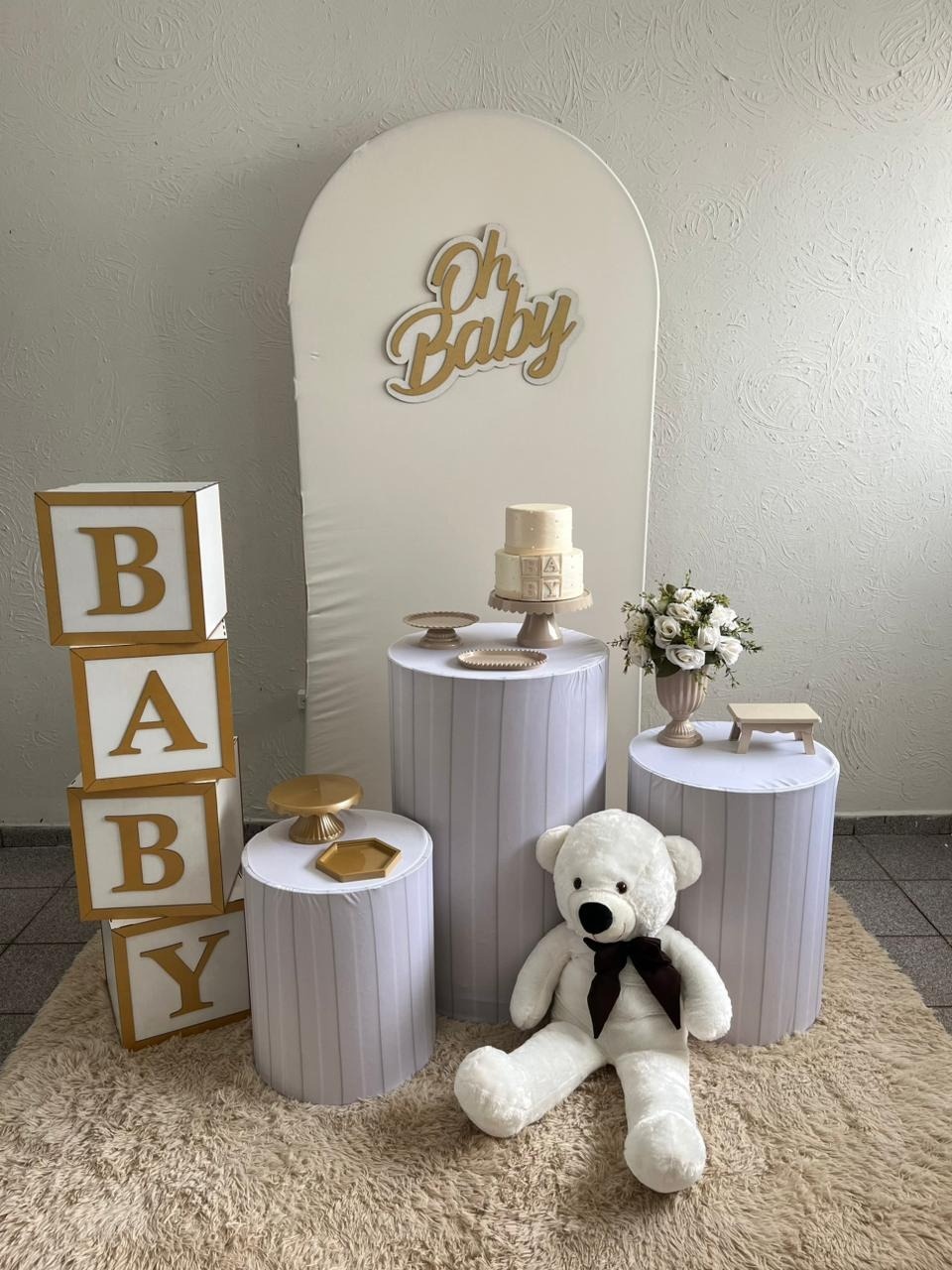 Decoração Oh Baby Off White (Capa Ripada) - Ph Pegue e Monte