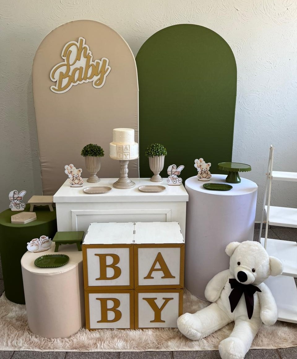 Decoração Verde Oliva Baby - Ph Pegue e Monte