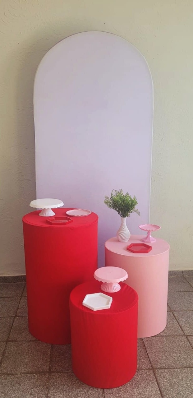 Decoração Vermelha/Rosa - Ph Pegue e Monte