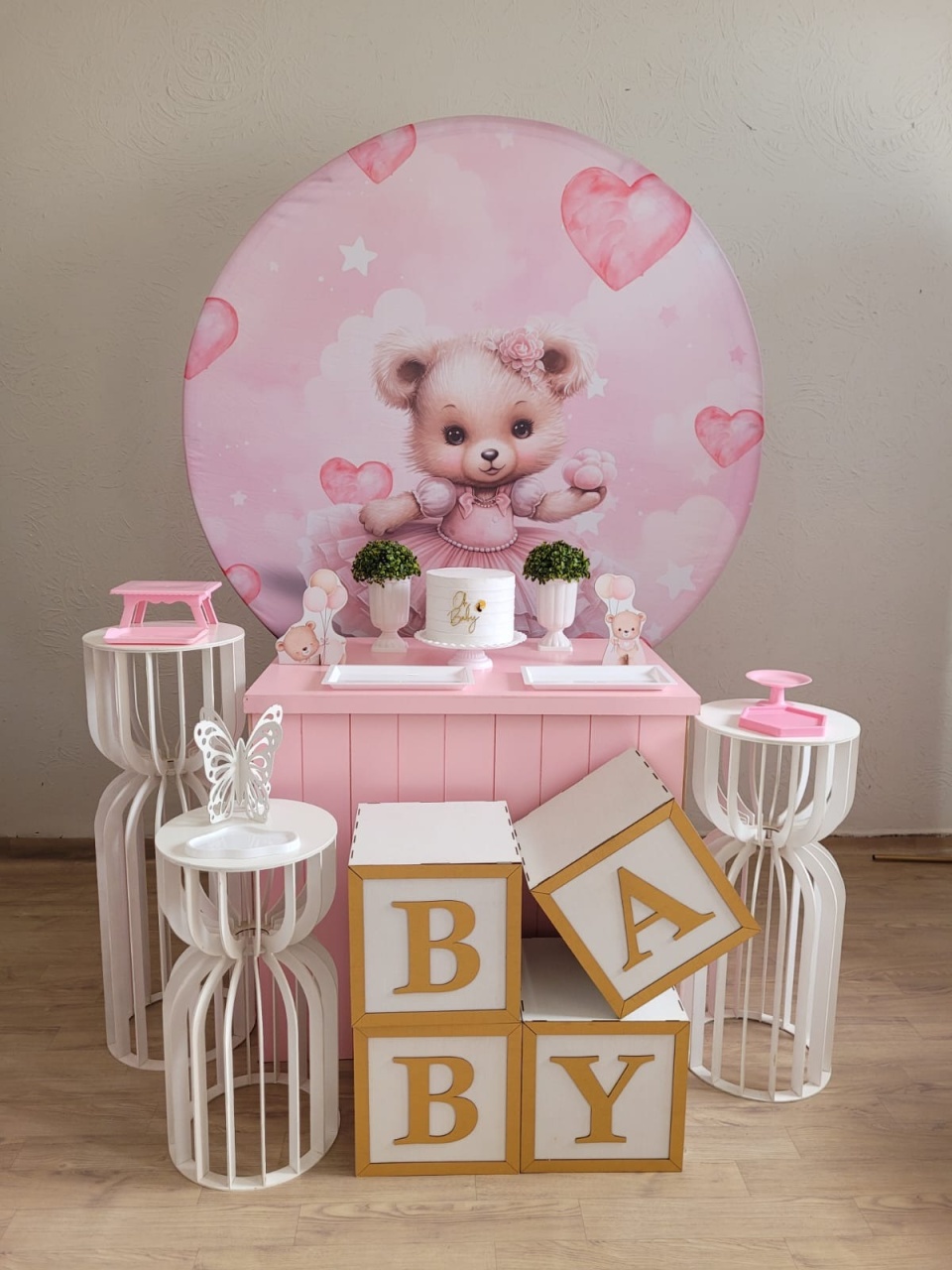 Decoração Chá de Bebê Ursinha - Ph Pegue e Monte