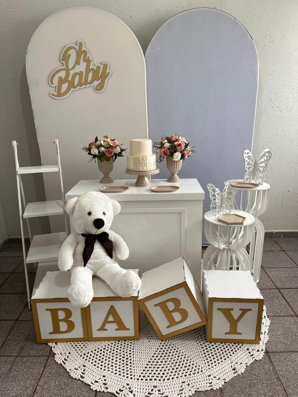 Decoração Oh Baby Off White / Branco - Ph Pegue e Monte