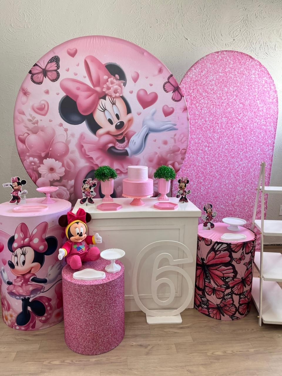 Minnie Rosa Kit Diamante (Com Minnie Pelúcia) - Ph Pegue e Monte