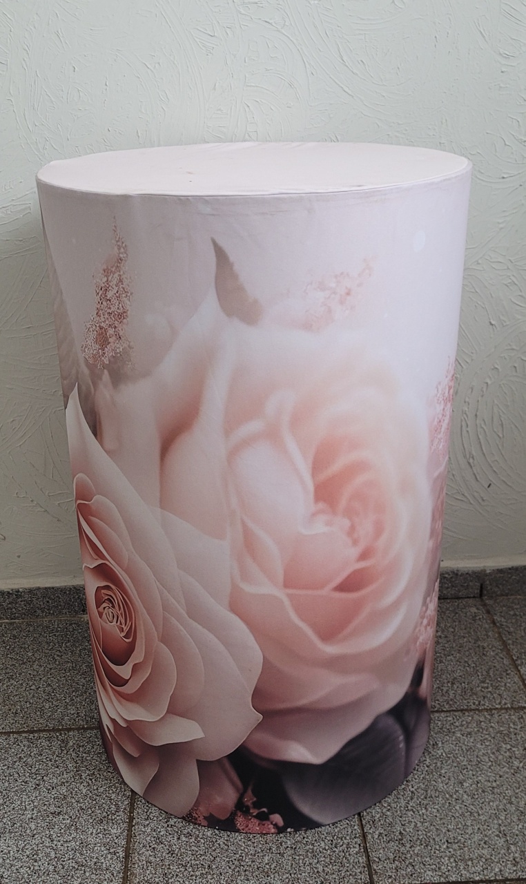 Capa Cilindro G Floral Rose - Ph Pegue e Monte