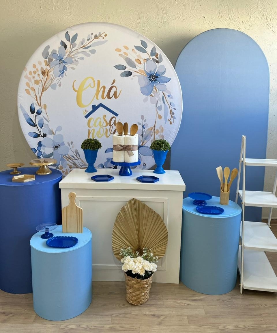 Chá de Casa Nova Azul Kit Diamante - Ph Pegue e Monte