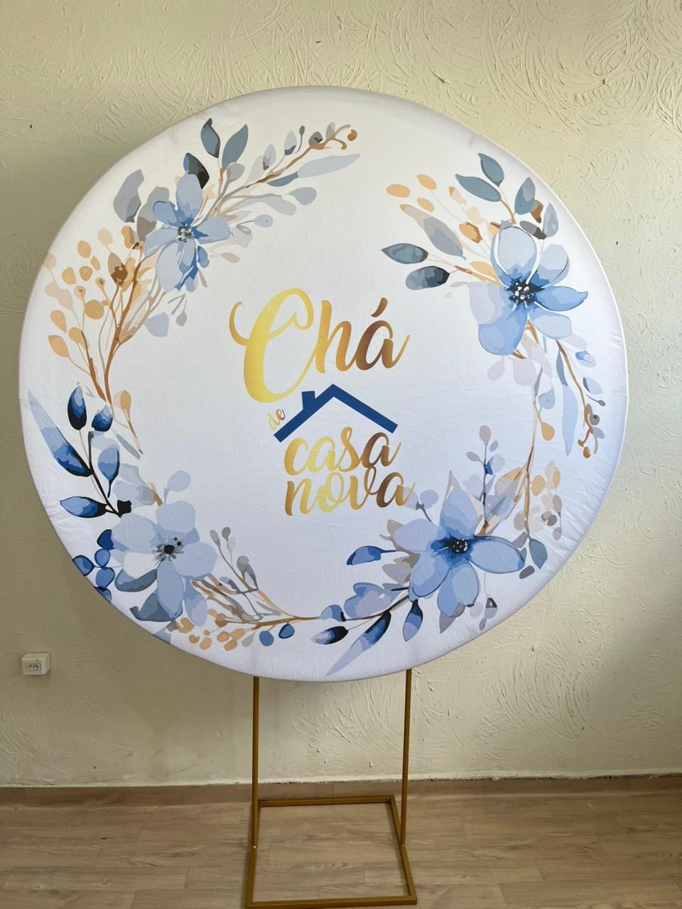 Capa Painel Redondo 1,50 Chá de Casa Nova - Ph Pegue e Monte