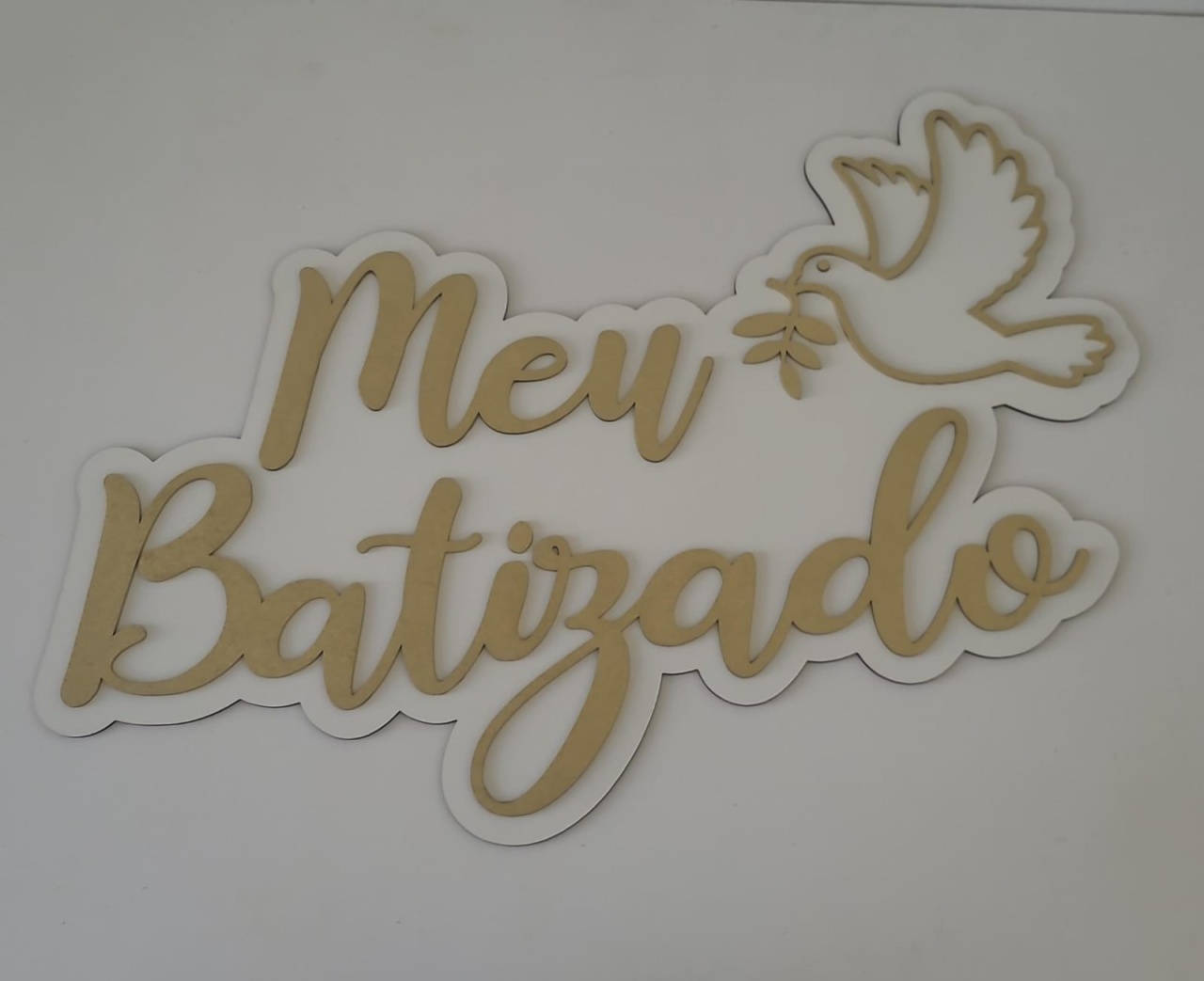 Placa Meu Batizado - Ph Pegue e Monte
