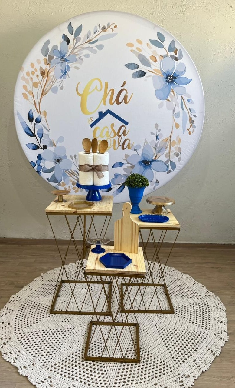 Decoração Chá de Casa Nova Azul 1 - Ph Pegue e Monte