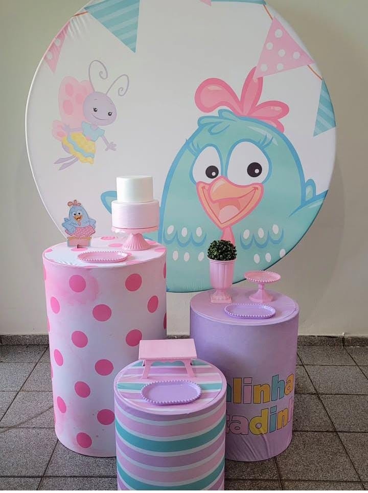 Galinha Pintadinha Kit Prata  - Ph Pegue e Monte