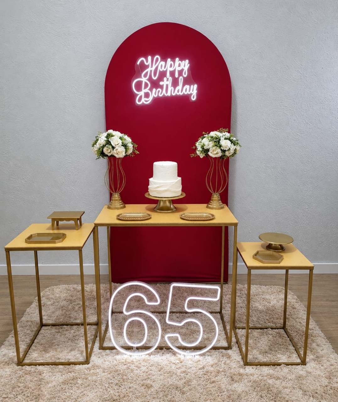 Decoração Vermelho (Numero Led) - Ph Pegue e Monte