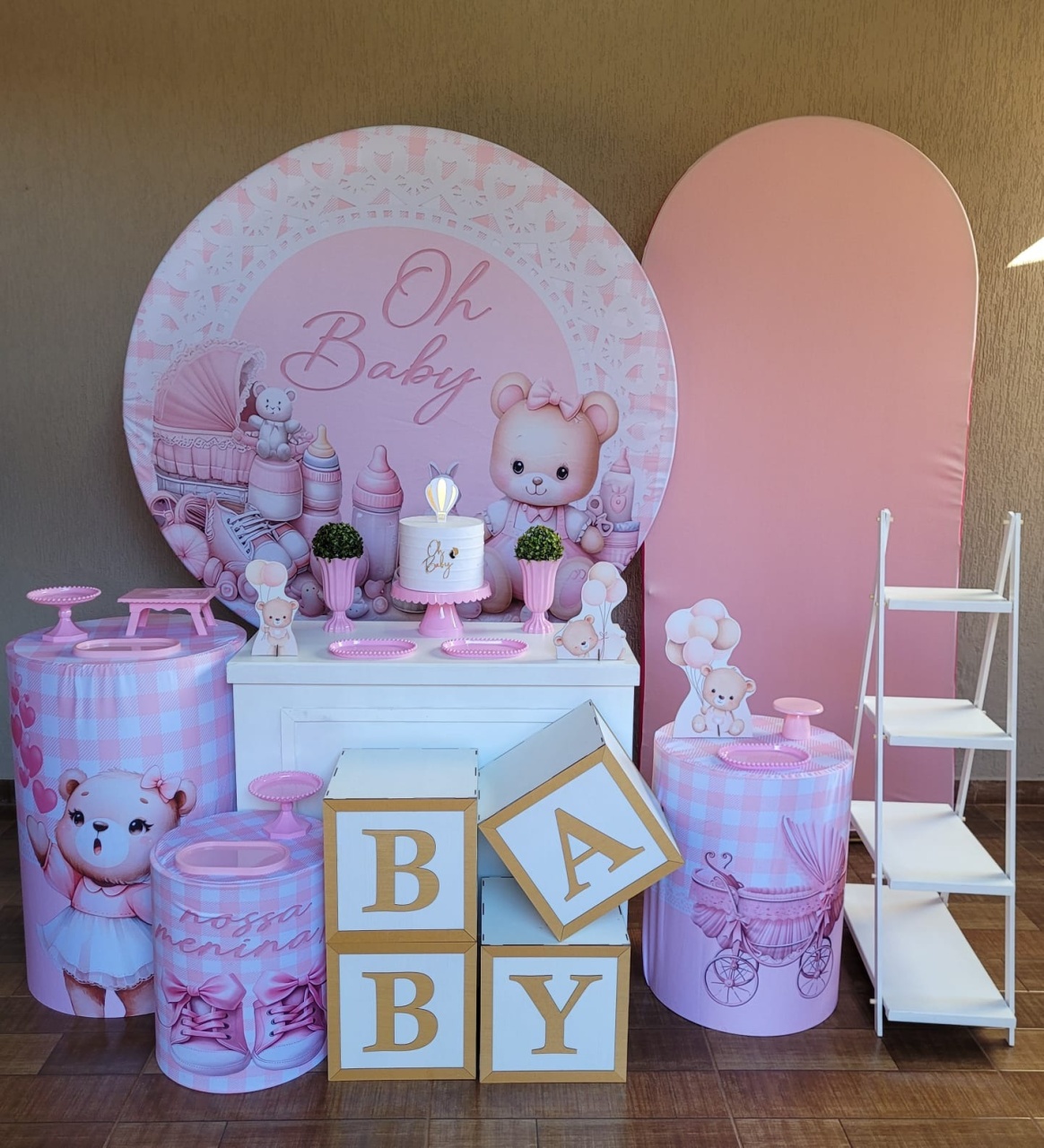 Oh Baby Rosa Kit Diamante  - Ph Pegue e Monte