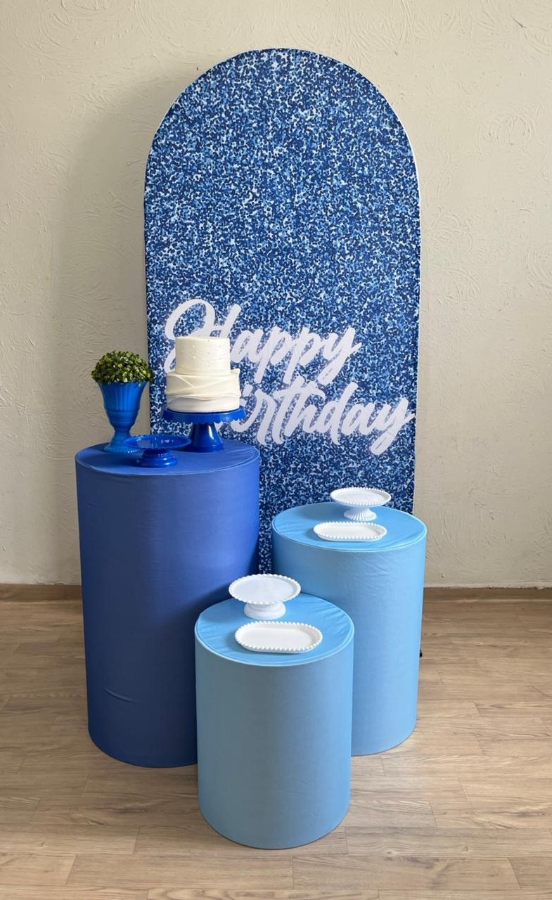 Azul Happy Birthday Romano Kit Prata - Ph Pegue e Monte