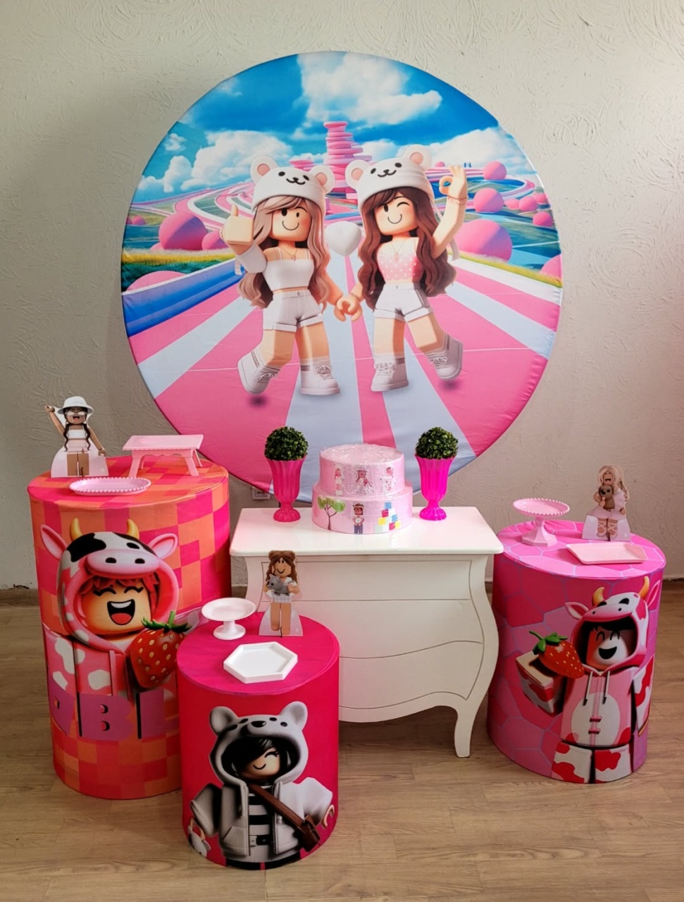 Roblox Rosa Kit Ouro  - Ph Pegue e Monte