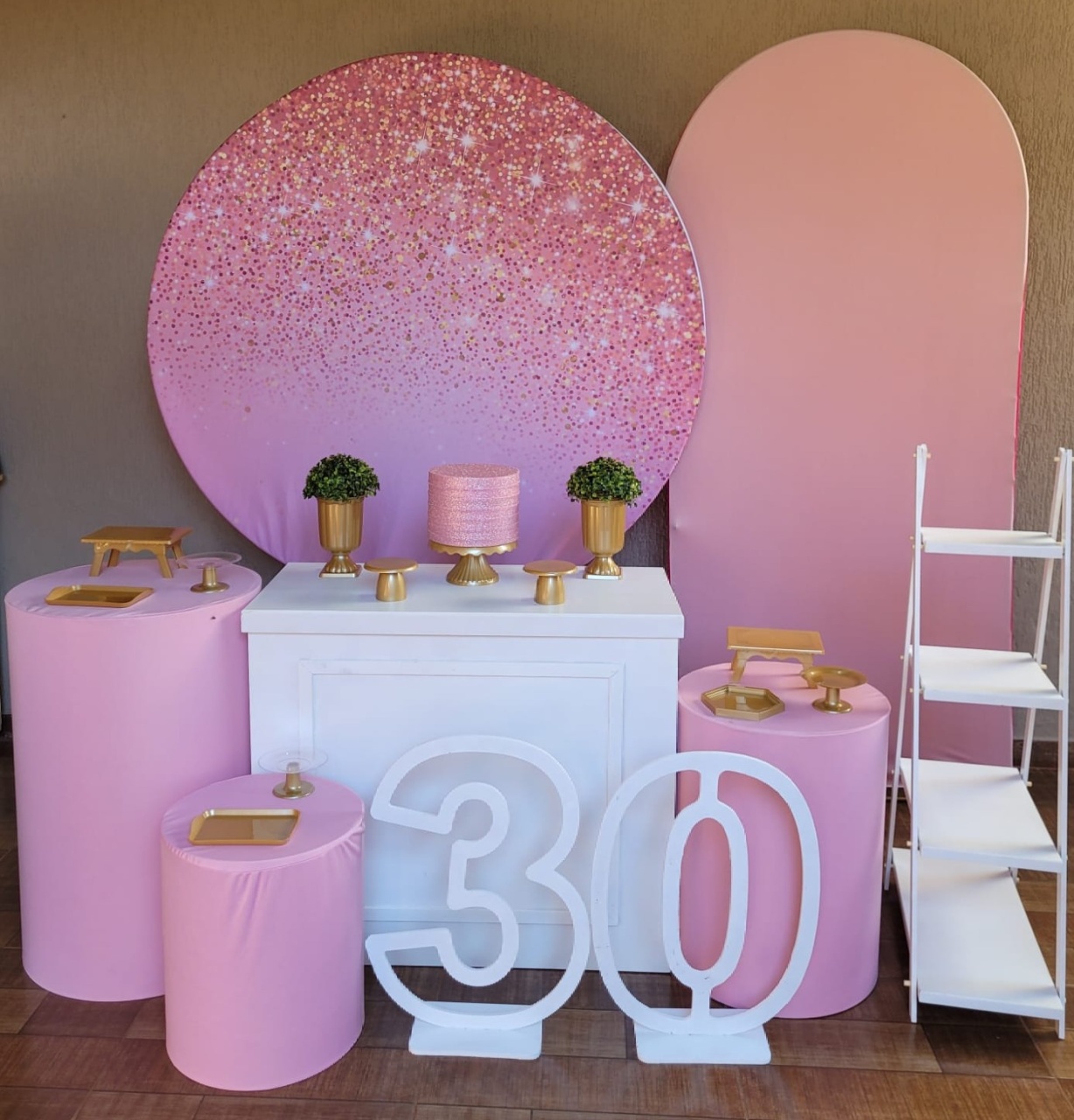 Rosa Glitter Kit Diamante  - Ph Pegue e Monte