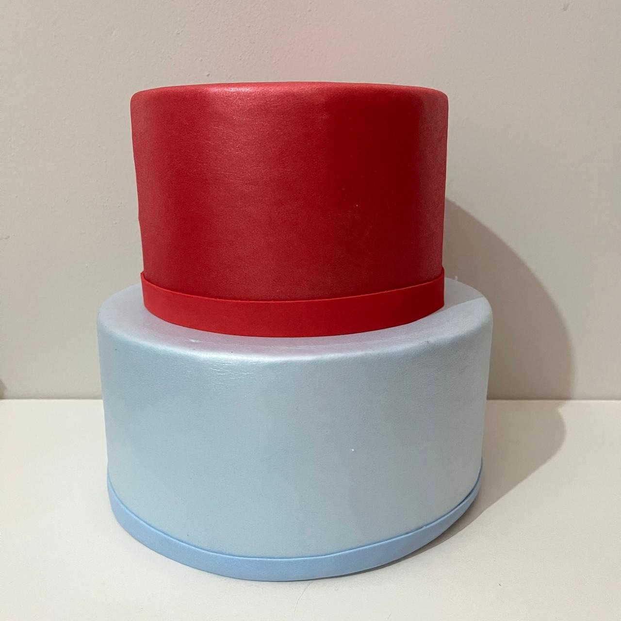 Bolo Azul Bebe/Vermelho Liso - Ph Pegue e Monte