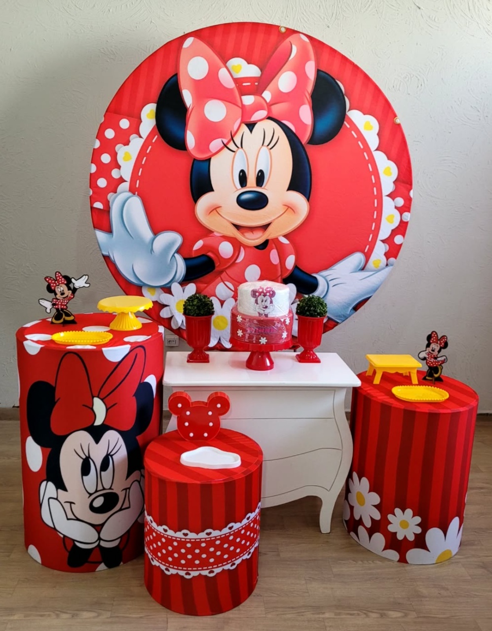 Minnie Vermelha Kit Ouro - Ph Pegue e Monte