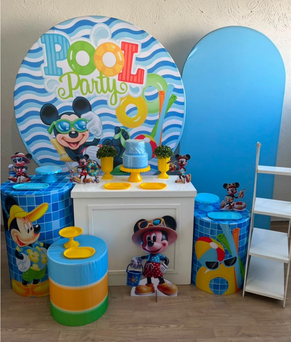 Mickey Pool Party Kit Diamante - Ph Pegue e Monte