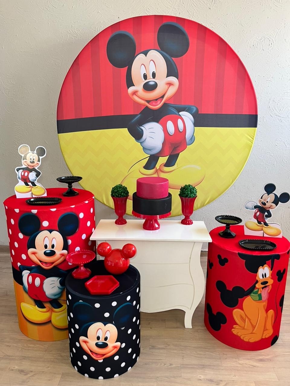 Mickey Vermelho Kit Ouro - Ph Pegue e Monte