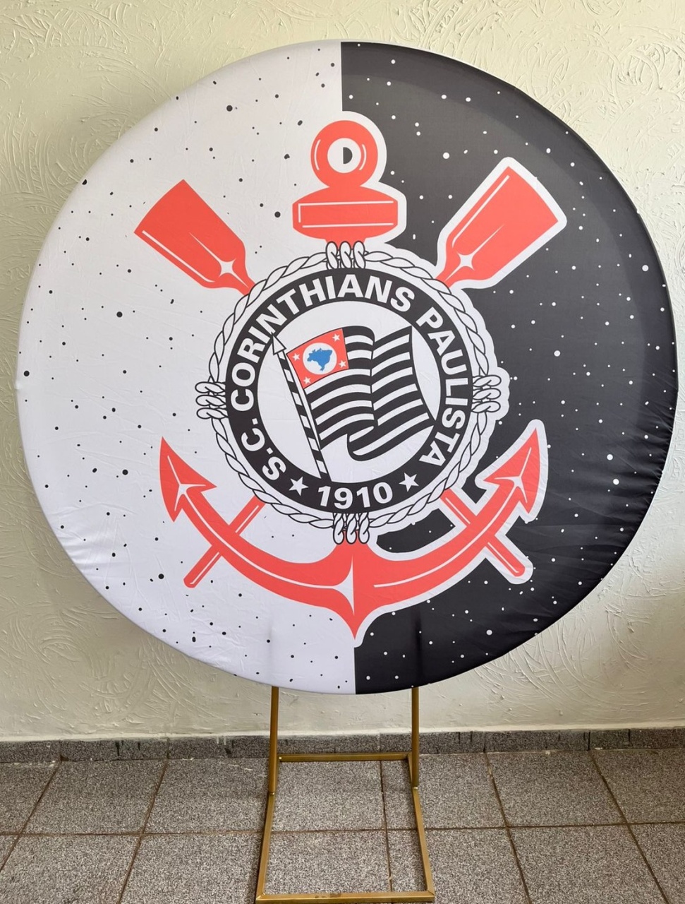 Capa Painel Redondo 1,50 Corinthians - Ph Pegue e Monte