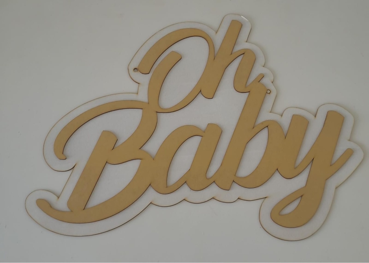 Placa Oh Baby - Ph Pegue e Monte